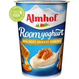 Jumbo Almhof Roomyoghurt Walnoot Griekse Honing 500 g aanbieding