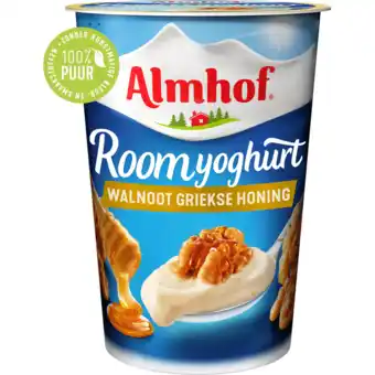 Jumbo Almhof Roomyoghurt Walnoot Griekse Honing 500 g aanbieding