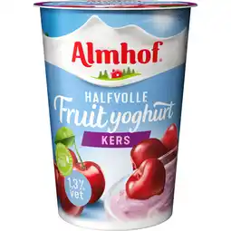 Jumbo Almhof Halfvolle Fruit Yoghurt Kers 1,3% Vet 500 g aanbieding