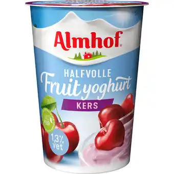 Jumbo Almhof Halfvolle Fruit Yoghurt Kers 1,3% Vet 500 g aanbieding