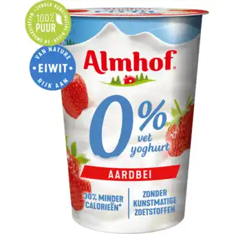 Jumbo Almhof 0% vet yoghurt aardbei aanbieding