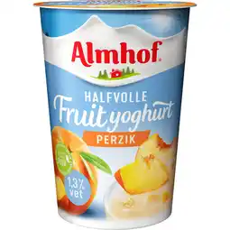 Jumbo Almhof Halfvolle Fruityoghurt Perzik 500 g aanbieding