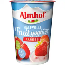 Jumbo Almhof Halfvolle Fruityoghurt Aardbei 500 g aanbieding