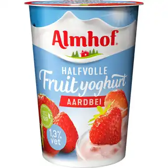 Jumbo Almhof Halfvolle Fruityoghurt Aardbei 500 g aanbieding