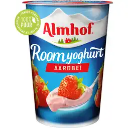 Jumbo Almhof Roomyoghurt Aardbei 500 g aanbieding