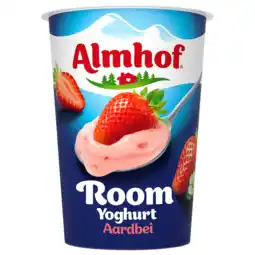 Jumbo Almhof Roomyoghurt Aardbei 500 g aanbieding