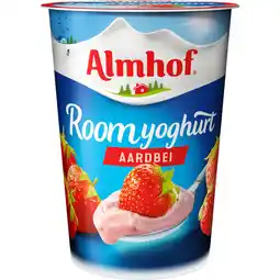 Jumbo Almhof Roomyoghurt Aardbei 500 g aanbieding