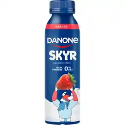 Jumbo Danone Skyr Drink Aardbei Protein 0% Vet 270 ml aanbieding