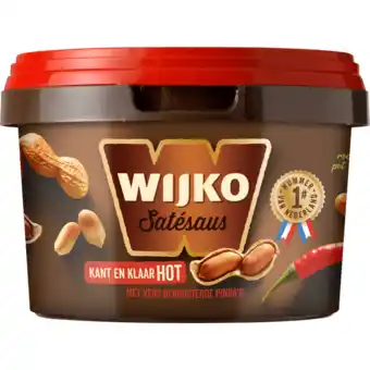 Jumbo Wijko Satésaus Hot Kant en Klaar 520 g aanbieding