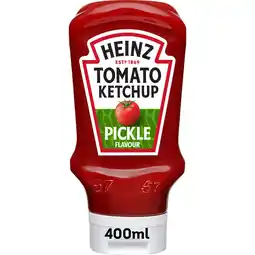 Jumbo Heinz Tomato Ketchup Pickle Flavour 400 ml aanbieding