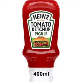 Jumbo Heinz Tomato Ketchup Pickle Flavour 400 ml aanbieding