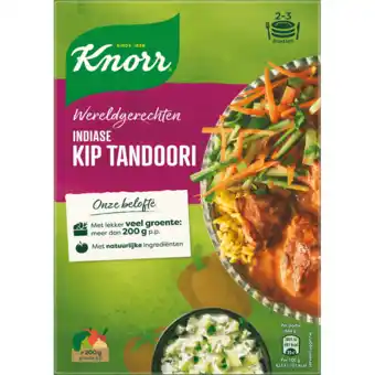 Jumbo Knorr Wereldgerechten Kip Tandoori Indiase 303 g aanbieding