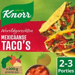 Jumbo Knorr Wereldgerechten Maaltijdpakket Mexicaanse Taco's 136 g aanbieding