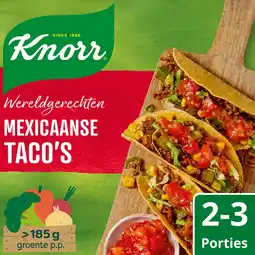 Jumbo Knorr Wereldgerechten Maaltijdpakket Mexicaanse Taco's 136 g aanbieding