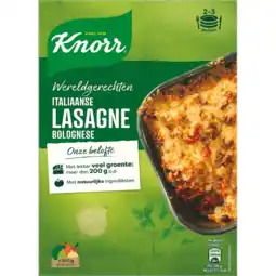 Jumbo Knorr Wereldgerechten Italiaanse Lasagne Bolognese 192 g aanbieding