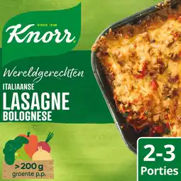 Jumbo Knorr Wereldgerechten Italiaanse Lasagne Bolognese 192 g aanbieding