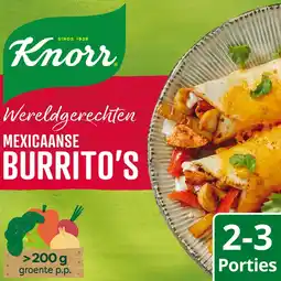 Jumbo Knorr Wereldgerechten Burrito's Mexicaanse 228 g aanbieding
