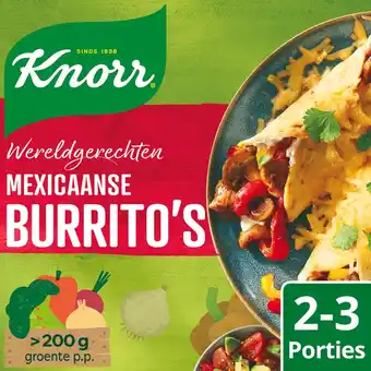 Jumbo Knorr Wereldgerechten Burrito's Mexicaanse 228 g aanbieding