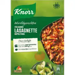 Jumbo Knorr Wereldgerechten Lasagnette Napoletana Italiaanse 240 g aanbieding