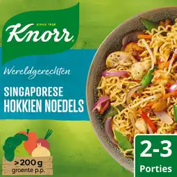 Jumbo Knorr Wereldgerechten Hokkien Noedels Singaporese 192 g aanbieding