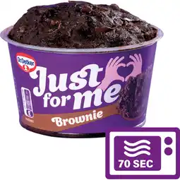 Jumbo Dr. Oetker Just For Me Brownies 70g aanbieding