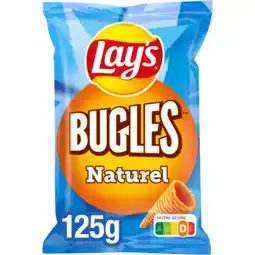 Jumbo Lay's Bugles Naturel Zout Chips 125 g aanbieding