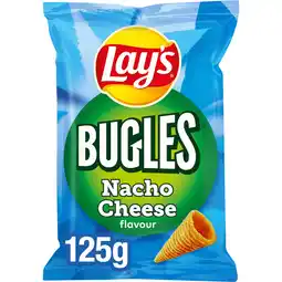 Jumbo Lay's Bugles Nacho Cheese Kaas Chips 125 gr aanbieding