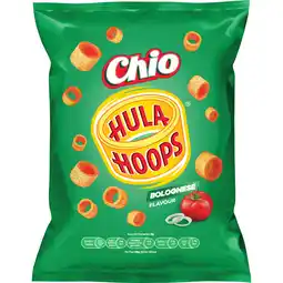 Jumbo Chio Hula Hoops Bolognese Flavour Aardappelsnack 100 g aanbieding