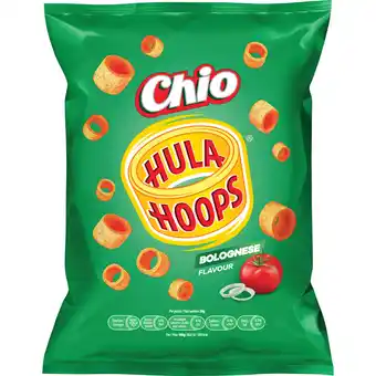 Jumbo Chio Hula Hoops Bolognese Flavour Aardappelsnack 100 g aanbieding