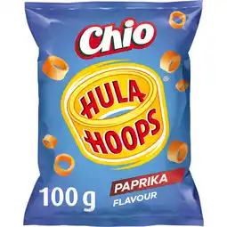 Jumbo Chio Hula Hoops Paprika Flavour Aardappelsnack 100 g aanbieding