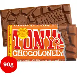 Jumbo Tony's Chocolonely Melk Karamel Zeezout 90 g aanbieding
