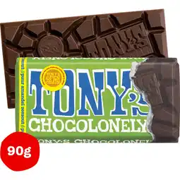 Jumbo Tony's Chocolonely Puur Amandel Zeezout 90 g aanbieding