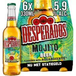 Jumbo Desperados Mojito Bier Fles 6 x 330ml aanbieding
