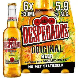 Jumbo Desperados Original Bier Fles 6 x 330ml aanbieding