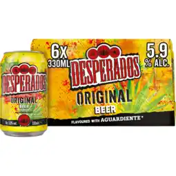 Jumbo Desperados Original Bier Blik 6 x 330ml aanbieding