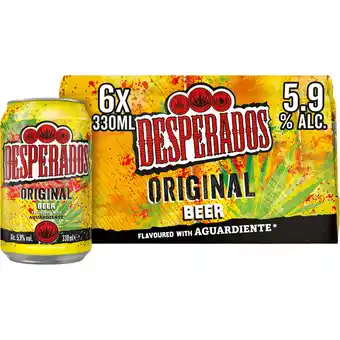 Jumbo Desperados Original Bier Blik 6 x 330ml aanbieding
