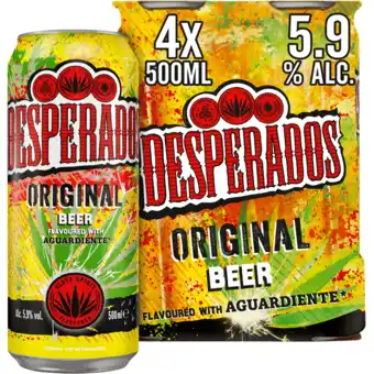 Jumbo Desperados Original Bier Blik 4 x 500 ml aanbieding