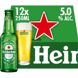 Jumbo Heineken Premium Pilsener Bier Draaidop Fles 12 x 250ml aanbieding
