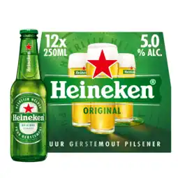 Jumbo Heineken Premium Pilsener Bier Draaidop Fles 12 x 250ml aanbieding