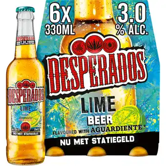 Jumbo Desperados Lime Bier Fles 6 x 330ml aanbieding