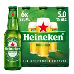 Jumbo Heineken Premium Pilsener Bier Draaidop Fles 6 x 250ml aanbieding