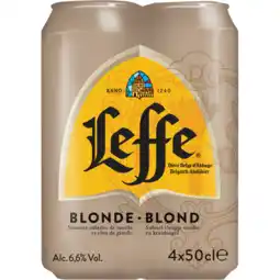 Jumbo Leffe - Blond Belgisch Abdijbier - Blik - 4 x 500ML aanbieding
