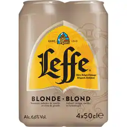 Jumbo Leffe - Blond Belgisch Abdijbier - Blik - 4 x 500ML aanbieding