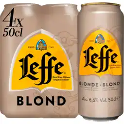Jumbo Leffe - Blond Belgisch Abdijbier - Blik - 4 x 500ML aanbieding