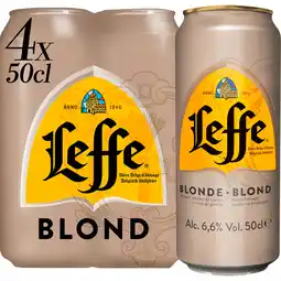 Jumbo Leffe - Blond Belgisch Abdijbier - Blik - 4 x 500ML aanbieding