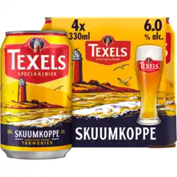 Jumbo Texels Skuumkoppe Bier Blik 4 x 330ml aanbieding
