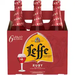 Jumbo Leffe Ruby Belgisch Abdijbier- Fles - 6 x 300ML aanbieding