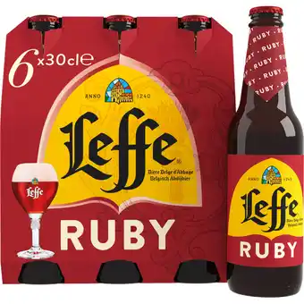 Jumbo Leffe Ruby Belgisch Abdijbier- Fles - 6 x 300ML aanbieding