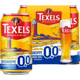 Jumbo Texels Skuumkoppe 0.0% Alcoholvrij Blik 4x330 ml aanbieding