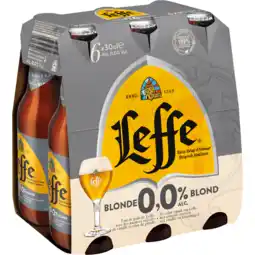 Jumbo Leffe - Blond 0.0% Alcoholvrij Belgisch Abdijbier - Fles - 6 x 300ML aanbieding